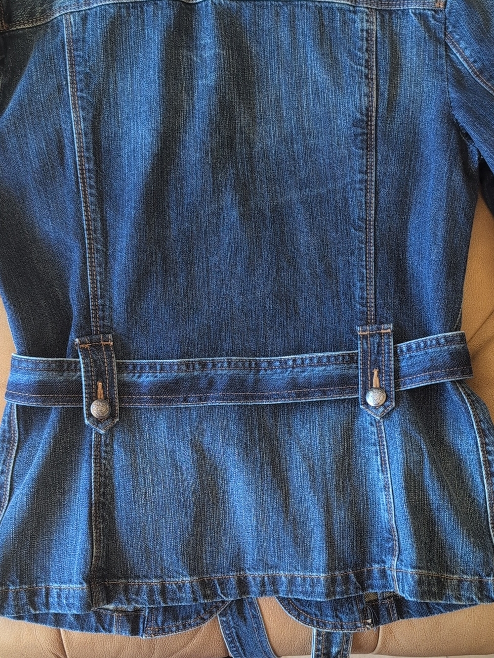 Ralph Lauren LRL Indigo Denim Belted Blazer Jacket Heritage Classic Americana - Picture 11 of 11